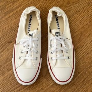 Brand new Converse, never worn-white